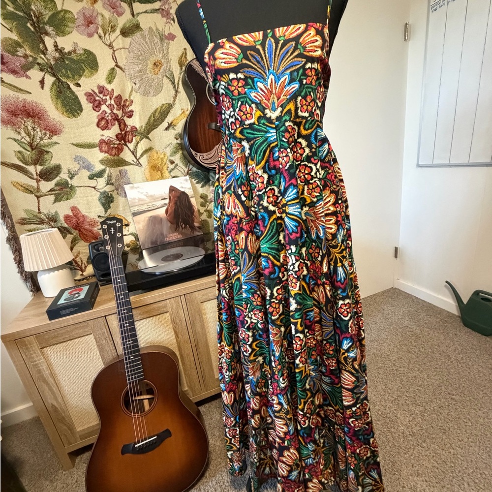 Floral Multicolor Maxi Dress